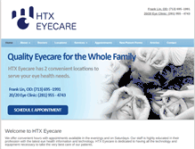 Tablet Screenshot of htxeyecare.com